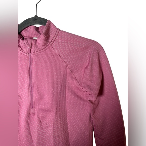 Lululemon Rest Less Cropped Half-Zip Long Sleeve Pink Size 4 - Picture 5 of 8